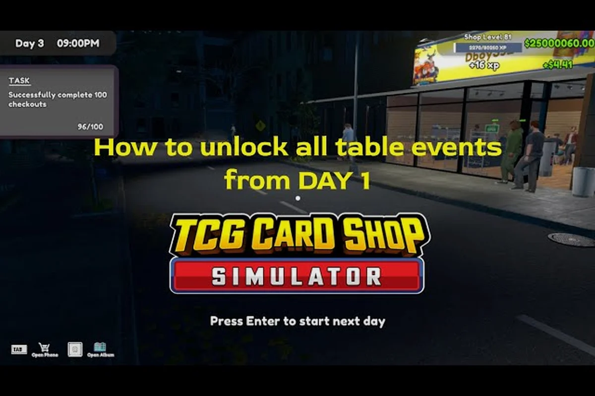 TCG Card Shop Simulator Erforderliche Event-Spiele: Mathematik