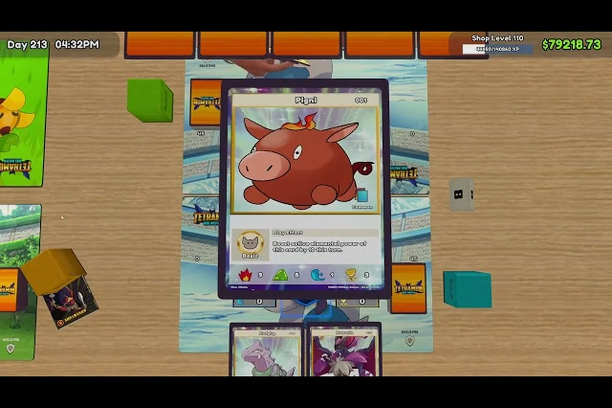 TCG Card Shop Simulator Match-Regeln: Schadensübersicht